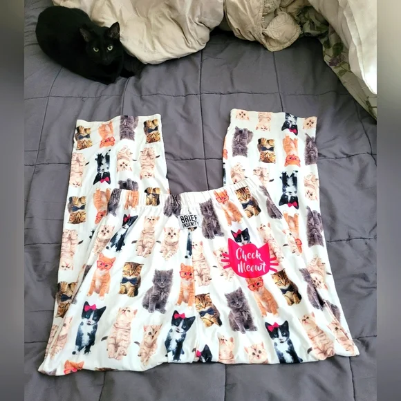 Brief Insanity | NWOT Ultra Cute "Check Meowt" Cat Pajama Pants (SIZE L) - Picture 13 of 13
